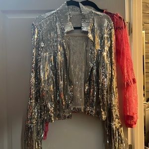 Sequin Bomber Jacket
